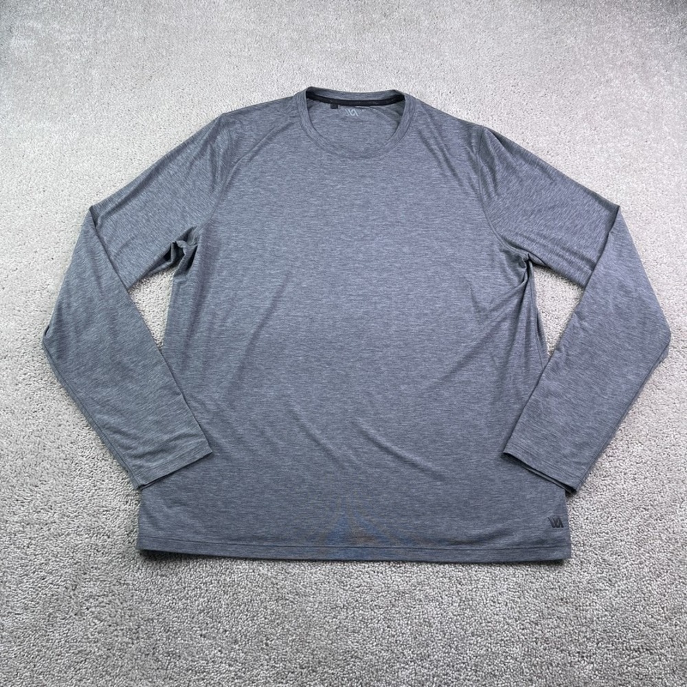 VRST Shirt Mens Large Grey Performance Lightweight Long‎ Sleeve Workout Running